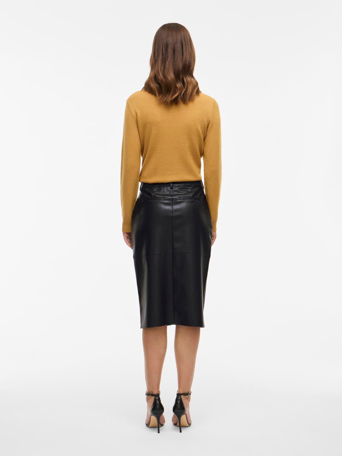 VIDAGMAR Midi Skirt - Black - VERO MODA & VILA Bergvik